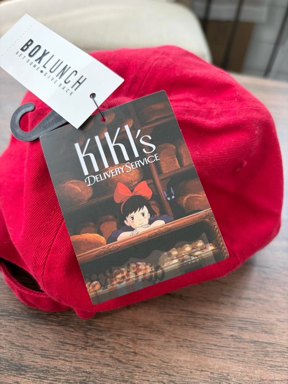 Studio Ghibli Kiki's Delivery Service Bread Wreath Embroidered Ball Cap - Picture 6 of 7